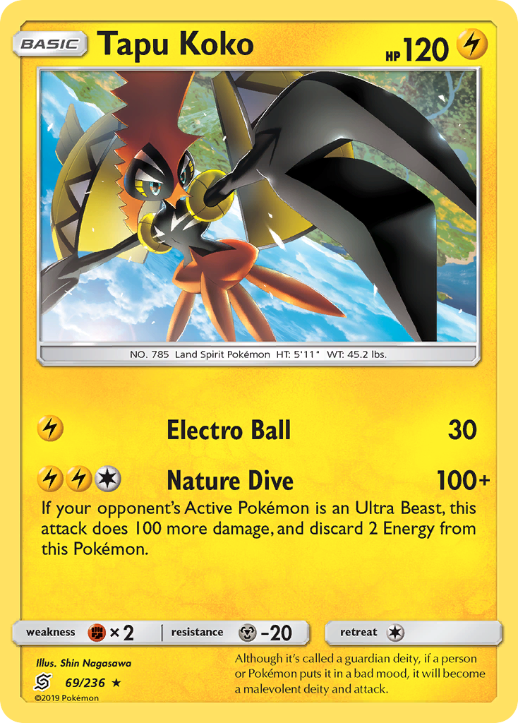 Unified Minds Holo Tapu Koko #69/236